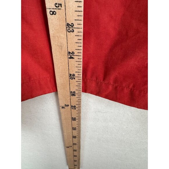 Marine Layer Everett Lightweight Waxed Canvas Jacket Full-Zip Hooded Red Size S - Picture 5 of 10